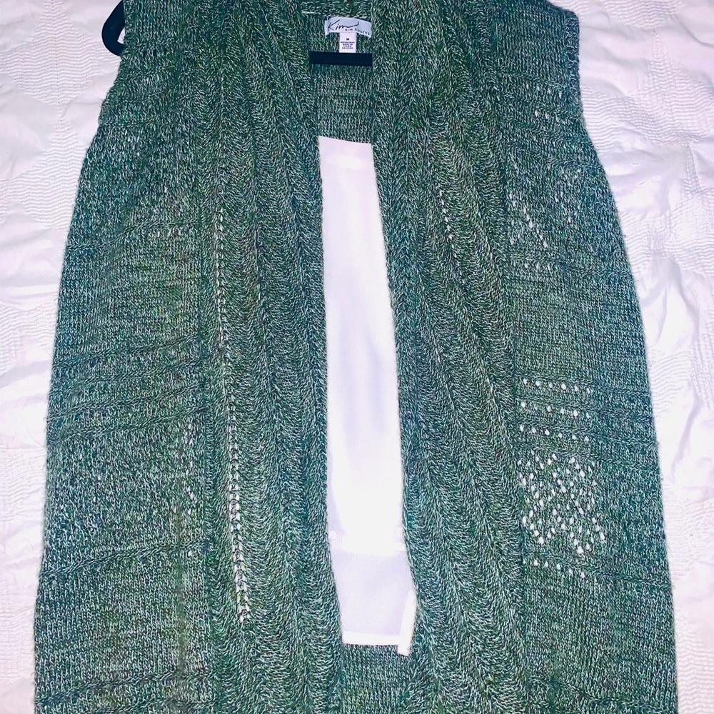 Green cardigan